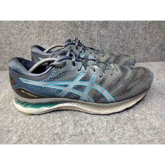 ASICS Gel-Nimbus 23 Mens Running Shoes Grey Blue 1011B004 Size 11.5 main image 16